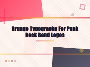 Grunge Typography Fonts for Punk Rock Band Logos