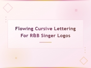 Flowing Cursive Lettering Styles for R&b Singer Logos