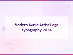 Modern Music Artist Logo Typography Trends 2024