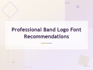 Professional Band Logo Font Recommendations for Musicians